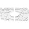 Ekena Millwork Novo Architectural Grade PVC Ceiling Medallion, 10"W x 6 5/8"H x 3"ID x 3 1/2"C x 1"P, Two-Piece CMP10X6NO2-03000 - alternate 4